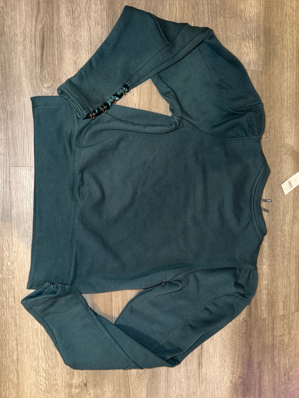 💜Firm Price💜By Anthropologie fastened puff sleeve pullover - Picture 4 of 8